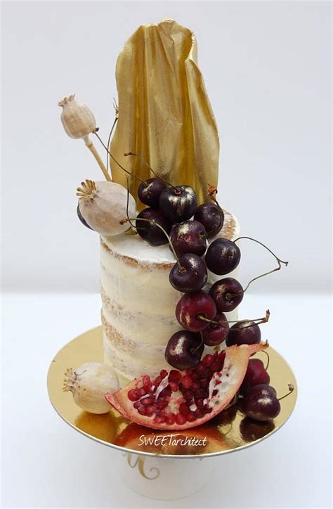 Semi Naked Cake Decorated Cake By SWEET Architect CakesDecor