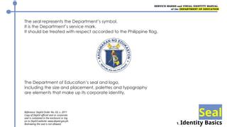 deped visual identity marks part  power pointpptx