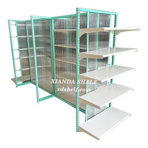 High Quality Backplane Style Double Sided Retail Supermarket Shelves