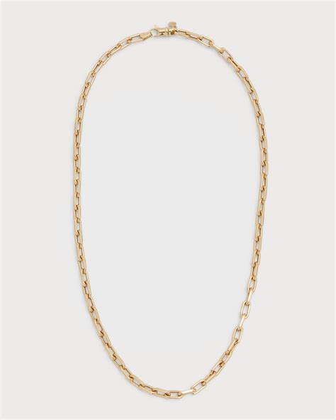 Zoe Lev Jewelry 14k Gold Open Link Chain Necklace Neiman Marcus