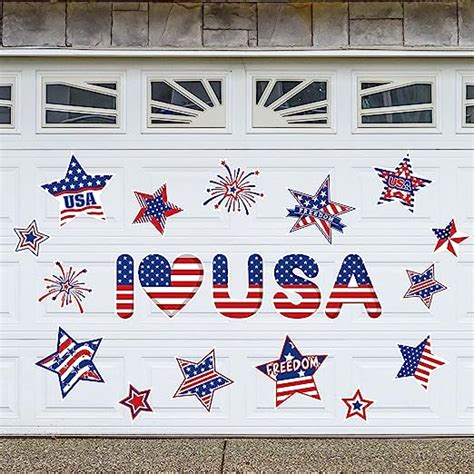 Amazon Anydesign Patriotic Garage Decoration Magnet Stickers