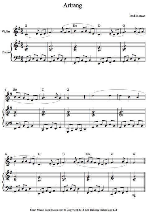 Korean Song Piano Sheet Music Fix Free