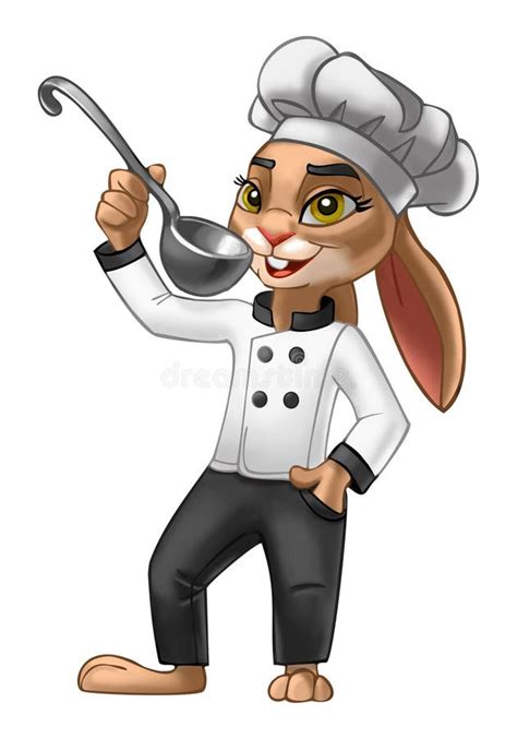 Chef Bunny Stock Vector Illustration Of Color Kitchen 12950576