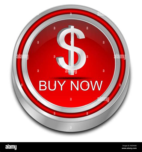 Decorative Red Buy Now Button 3d Illustration Stock Photo Alamy