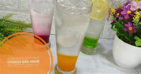 resep minuman mocktail orange squash oleh nurul hidayah cookpad