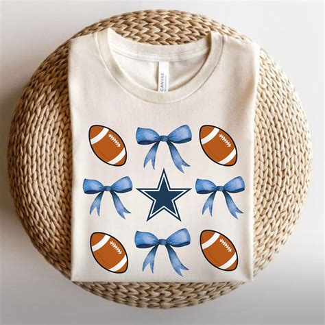 Dallas Cowboys Inspired Coquette Shirt Cowboys Football Coquette Bow