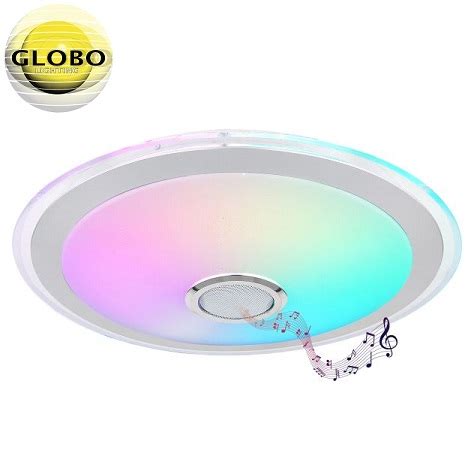 RGB LED SVETILKA Z ZVOČNIKOM DUNNY fi 430 mm 24W 5W RGB UPRAVLJANJE S