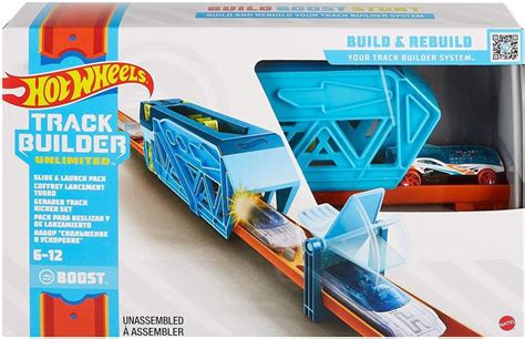 Hot Wheels Pista Track Builder Lan Ador Pista De Impulso Gvg Mattel Pistas