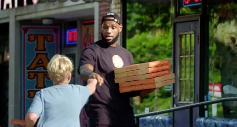 LeBron James as 'Ron' Hand-Delivers Pizza to Customers in New Ad