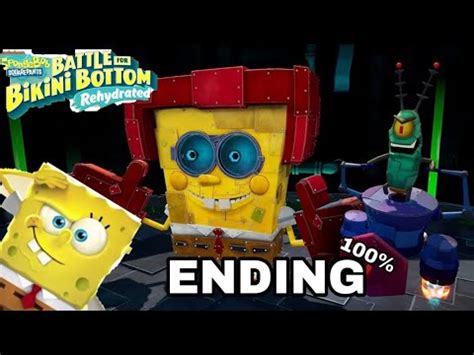 Spongebob Squarepants Battle For Bikini Bottom Rehydrated Final Boss Secret Ending Credits