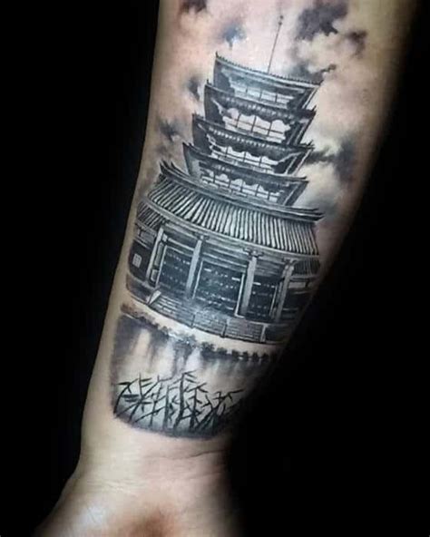 50 Japanese Temple Tattoo Designs For Men Buddhist Ink Ideas