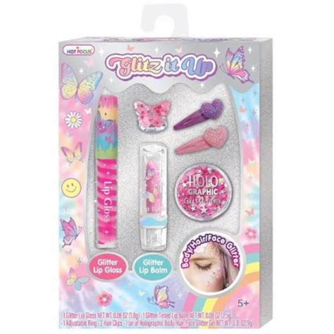 Hot Focus Tie Dye Butterfly Glitz It Up Cosmetic Set Unit Kroger