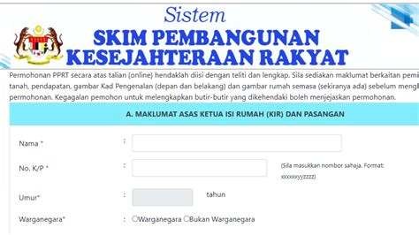 Rumah Pprt Cara Mohon Syarat Kelayakan