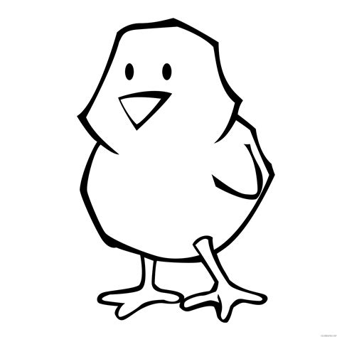 Chick Spring Coloring Pages chick spring 2010 bw Printable