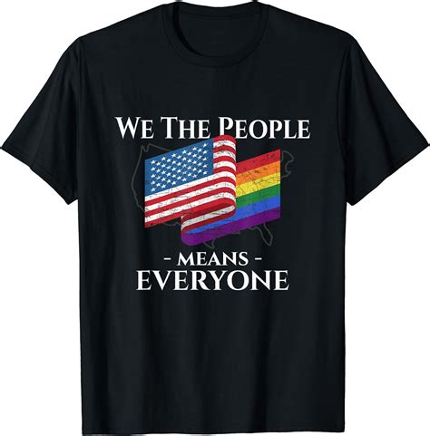 We The People Means Everyone LGBTQ LGBT Gay Pride Support T Shirt Walmart