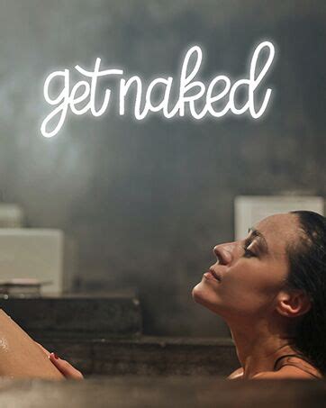 Amazon Get Naked Neon Signs Bath Kidding Word Wall Art Decor