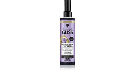 Schwarzkopf Gliss Blonde Hair Perfector Condicionador Sem Enxaguar Neutraliza Tons Amarelados