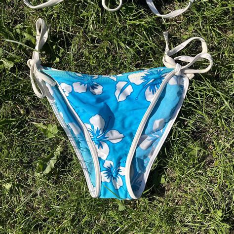 Vintage Triangle String Bikini High Cut Cheeky Depop