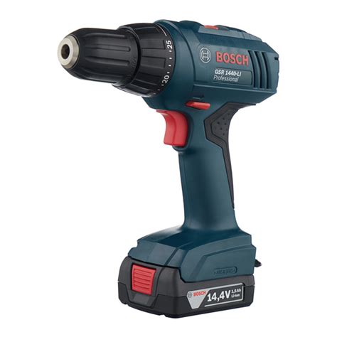BOSCH GSR 1440-LI ORIGINAL INSTRUCTIONS MANUAL Pdf Download | ManualsLib