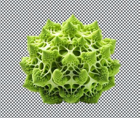 Premium PSD Natural And Fresh Romanesco Broccoli Isolated On