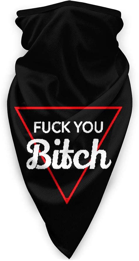 Fuck You Bitch Face Mask Neck Mask Scarf Windproof Sports Mask Ski Shield Black At Amazon Mens