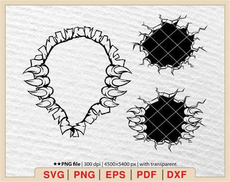 Claws Scratches Svg Jurassic Park Svg Claws Svg Scratches Svg