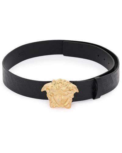 Black Versace Medusa Belts For Men Up To 50 Off Lyst