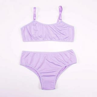KIT 3 Conjuntos Liso Calcinha E Sutian Lingerie Infantil Shopee Brasil