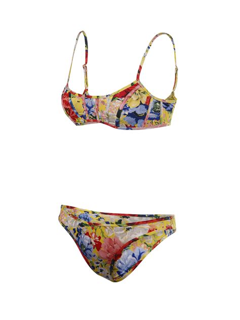 WOMAN ZIMMERMANN MULTICOLOR POLYAMIDE ALIGHT CORSET BIKINI