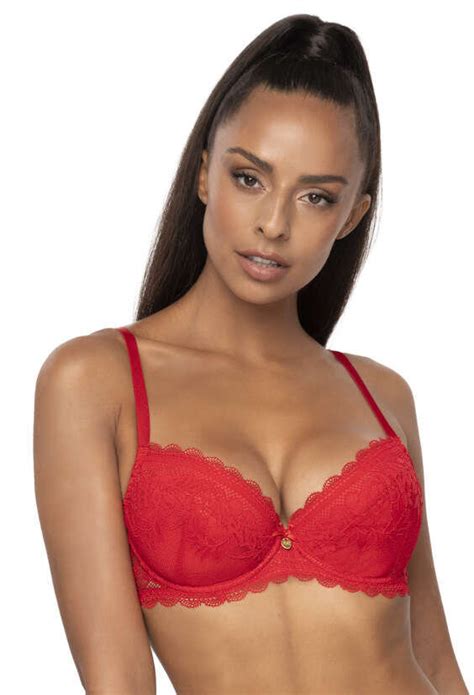 Biustonosz Push Up Czerwony Estelle M C MAT Lingerie Moda Sklep EMPIK