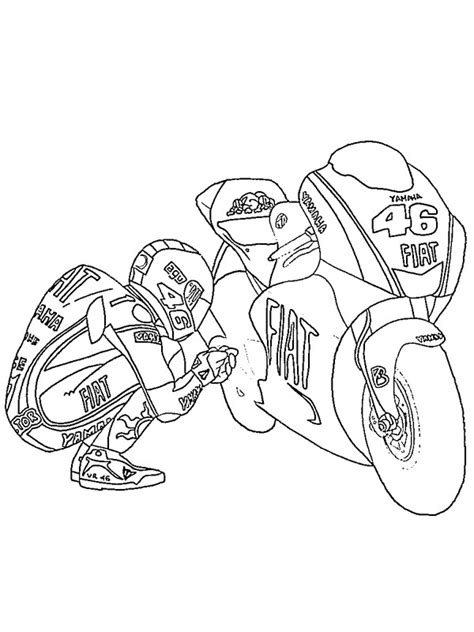 Valentino Rossi Coloring Pages Coloring Pages