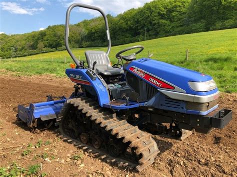 Iseki Tpc15 Compact Track Tractor With 14 Meter Rotavator Watch The