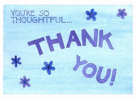 Youre So Thoughtfulthank You Notecard Etsy