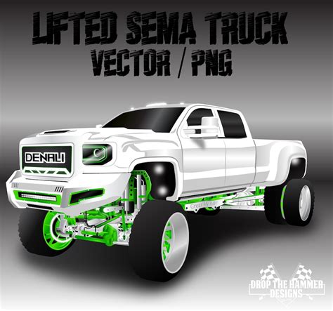 Lifted Chevy Truck Drawings