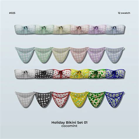 Cocomint Holiday Bikini Set