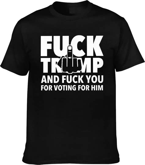 YvoneDBrownn Fuck Trump And Fuck You For Voting For Him Men S T Shirt