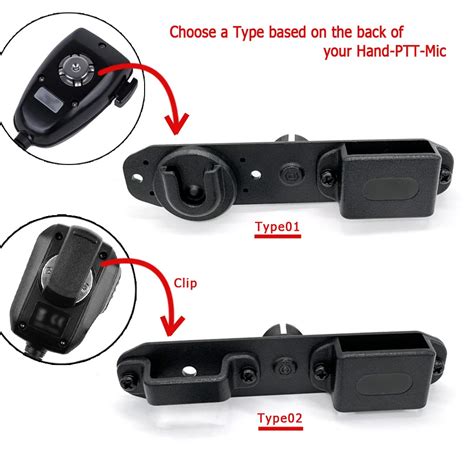 Car Holder Walkie Talkie Mount And Hand Ptt Microphone Speaker Bracket