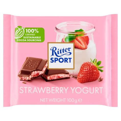 Ritter Sport Czekolada Mleczna Nadziewana Kremem Z Jogurtu Z