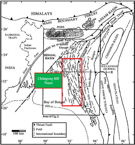 Regional Tectonic Setting Of The Bengal Basin Showing Its Tectonic