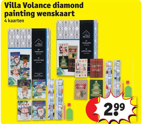 Villa Volance Diamond Painting Wenskaart Aanbieding Bij Kruidvat