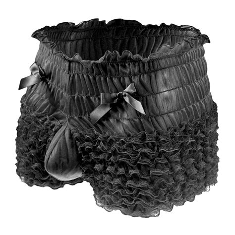 TrendVibe365 Sexy Lingerie For Men Valentines Day Briefs With Bulge Pouch Lace Sheer Transparent