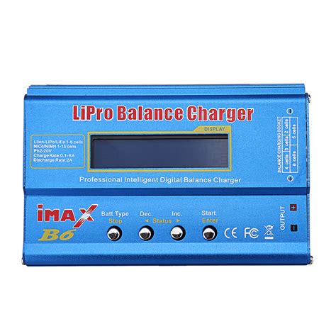 iMAX B6 80W 6A Lipo Battery Balance Charger Discharger XT60 Output with ...