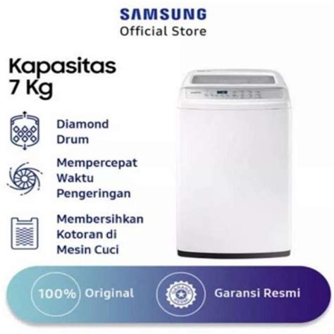 Jual Mesin Cuci Samsung 1 Tabung Top Loading Samsung 70h4000 7kg Di