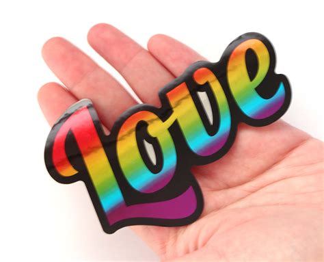 Pride Sticker Love Sticker Rainbow Sticker Gay Sticker Etsy