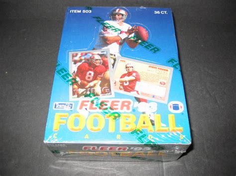 1993 Fleer Football Box Baseball Card Exchange