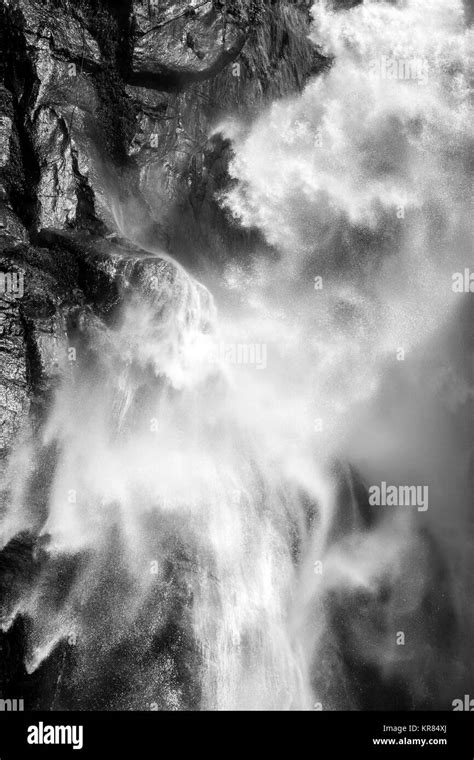 Waterfall Falling Water Natural Background Stock Photo Alamy