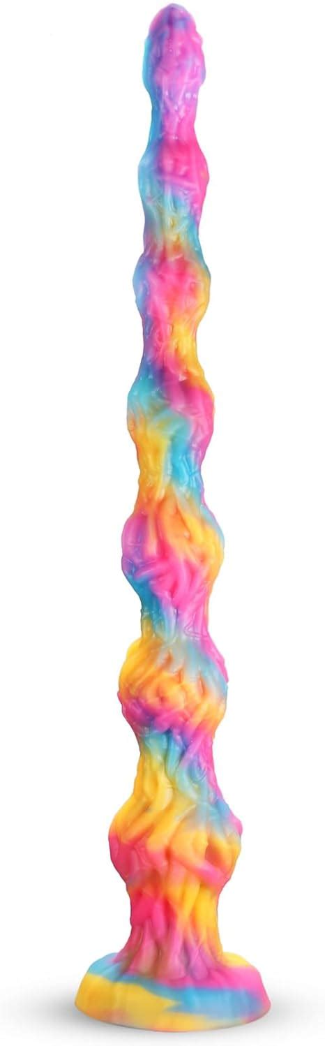 Amazon Super Long Monster Knot Dildo Huge Anal Plug Soft Liquid