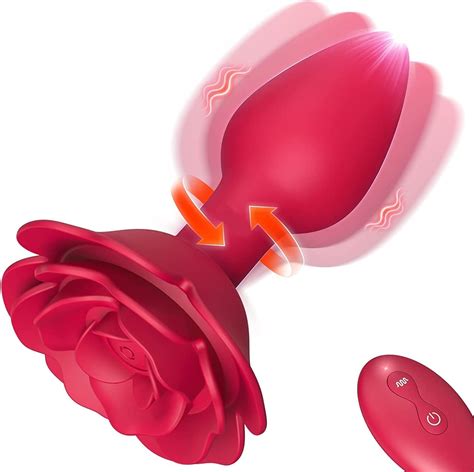 Vibrating Butt Plug Remote Control Sex Toysanal Plug Rose Prostate Toy With Vibrating Modes