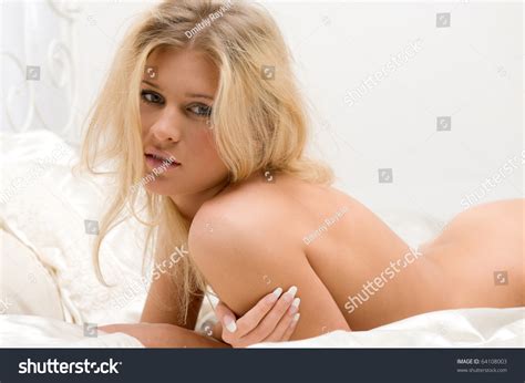Naked Beautiful Woman Lying On Bed Stock Photo Shutterstock