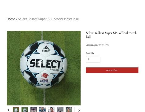 Select Brilliant Super SPL official match ball, Sports Equipment ...